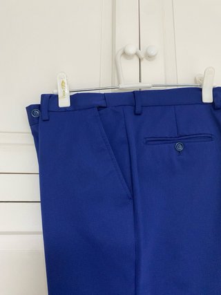 Traje azul hombre chaqueta y pantalon
