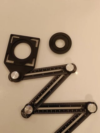 Regla Plegable Multifuncional Negra