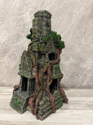 Decoración Acuario Ruinas y Volcán con luces
