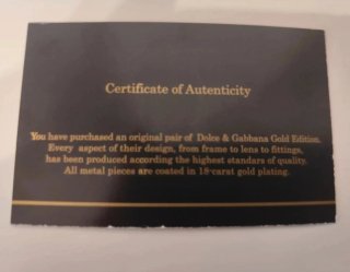 Occhiali da Sole Dolce & Gabbana Gold Edition
