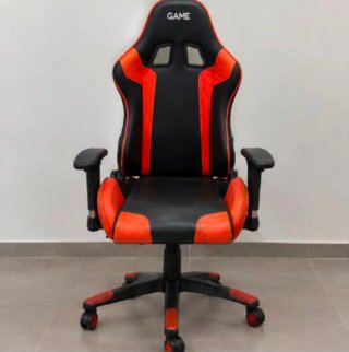 Silla Gamer GAME Negra/Naranja