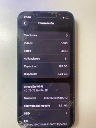 iPhone 13 mini 128GB blu - schermo rotto