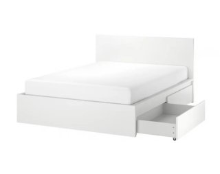 Cama IKEA MALM Blanca