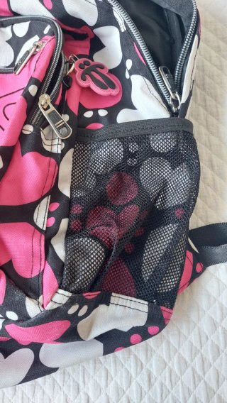 Mochila Totto niña corazón rosa