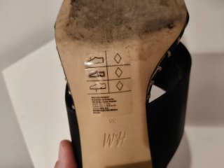 Sandalias tacón bloque negras