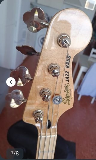 Bajo electrico Fender SQ Jazz Bass BLK color negro