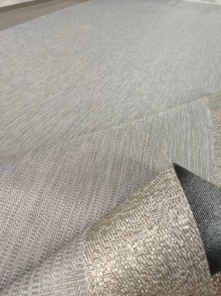 Alfombra120 x 200.  Vinilo Gris con cenefa