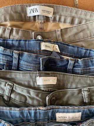 Lote 6 Vaqueros Niña Talla 11-12 Años Zara, Mango