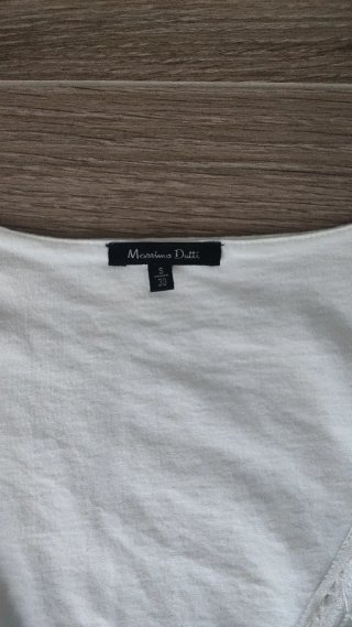 Chaleco Massimo Dutti Blanco Talla S