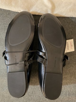 Bailarinas Bershka negras hebillas T.40