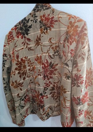 Chaqueta corta estampada 4XL