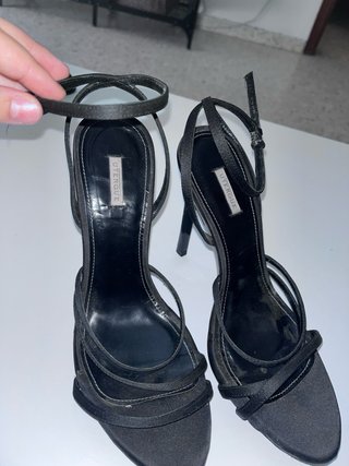 Sandalias Uterqüe Tacón Negro