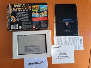 World Heroes Super Nintendo SNES PAL FAH