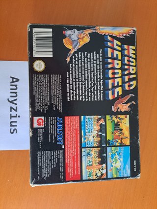 World Heroes Super Nintendo SNES PAL FAH