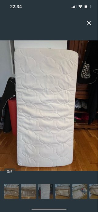 Colchón espuma y protector Ikea