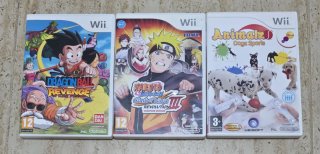 Lote 3 Juegos Wii (Dragon Ball + Naruto + Animalz)