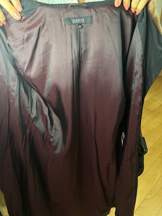 Gabardina Gucci Negra