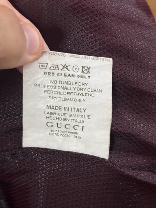 Gabardina Gucci Negra
