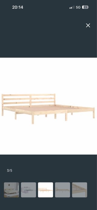 Cama de madera 200x200