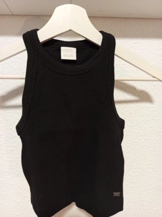 Camiseta Zara Niña 9-10 años Negra