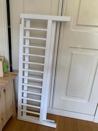 Barrera Cama Madera Blanca Plegable
