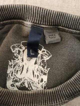 Felpa H&M Uomo Grigio Taglia L