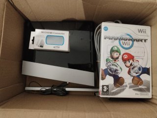 Nintendo Wii + Mario Kart Wii + Adaptador HDMI