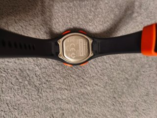 Orologio per bambini nero e arancione