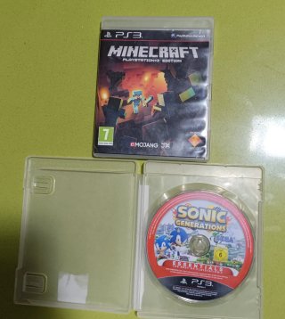 Minecraft & Sonic Generations PS3