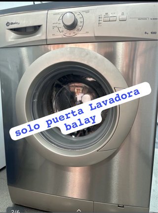 Lavadora Balay solo Puerta Gris 6kg 1000rpm