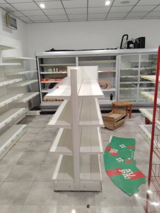 Estantería metálica blanca modular