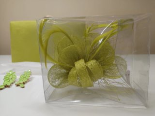 Conjunto evento: bolso, tocado y pendientes
