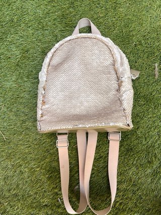Mochila lentejuelas reversible I dorada