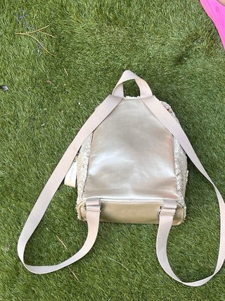 Mochila lentejuelas reversible I dorada
