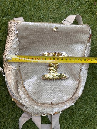 Mochila lentejuelas reversible I dorada
