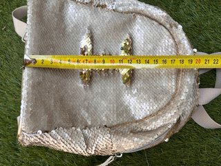 Mochila lentejuelas reversible I dorada