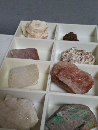 Colección 14 Minerales Rocas Fósil
