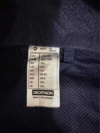 Abrigo impermeable azul