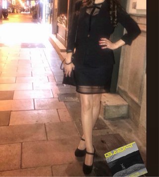 Vestido H&M negro pedrería