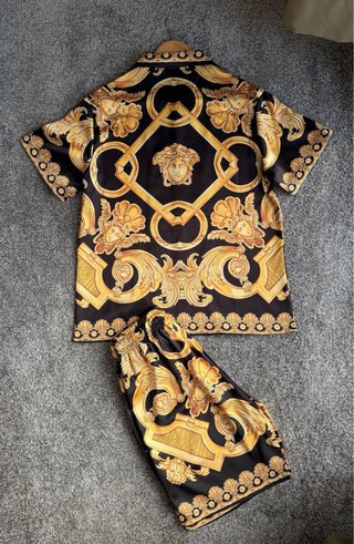 Versace Completo Cordset XXXL Nero e Oro