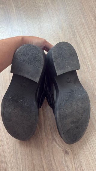 Mocasines Zara negros con hebilla