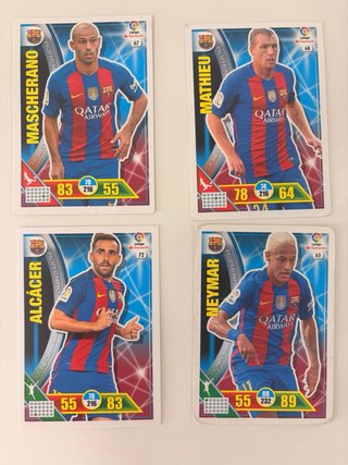 Lote cartas Adrenalyn XL Barcelona 2016/17