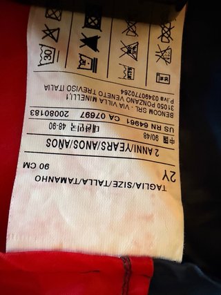 Impermeable Benetton Talla 2