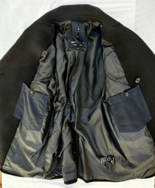 Abrigo de lana Peacoat G-STAR RAW negro marinero