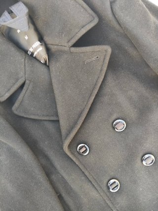 Abrigo de lana Peacoat G-STAR RAW negro marinero