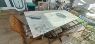 Espectacular mesa de comedor vintage italiana