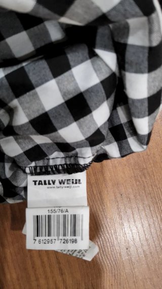 Abito Tally Weijl a quadri nero/bianco