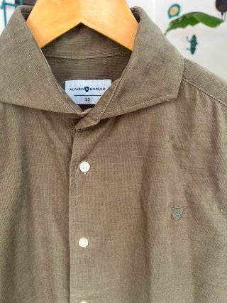 Camisa de micropana ALVARO MORENO verde oliva