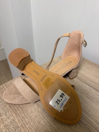 2 pares Sandalias Marypaz tacón ancho talla 38