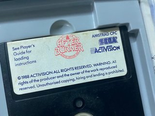After Burner Amstrad 6128 Disco Juego Sega